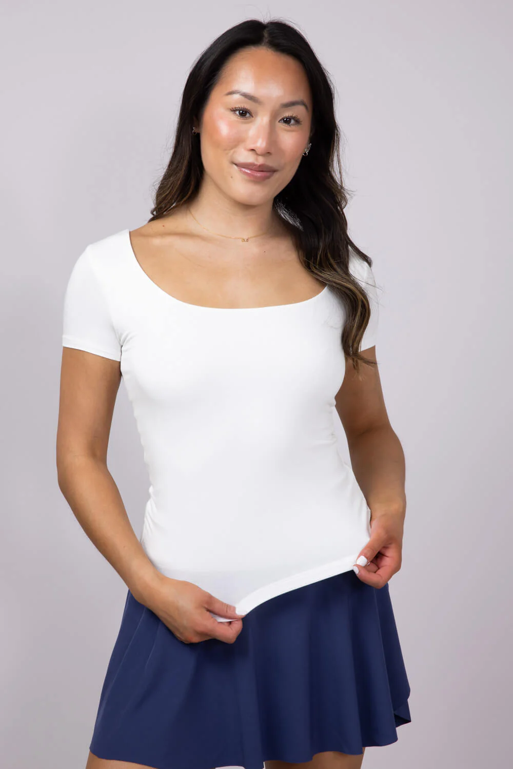Final Touch Seamless Double Layer Knit T-Shirt for Women - Image 2