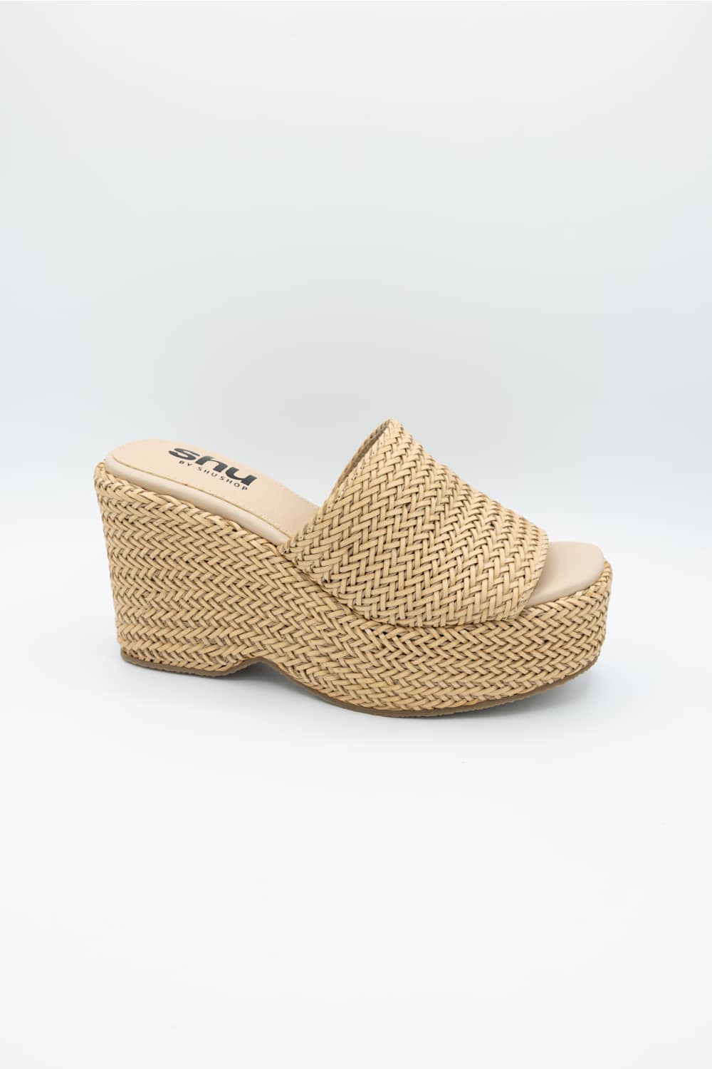 Shu Shop Josie Woven Wedges for Women in Bone | JOSIE-BONE