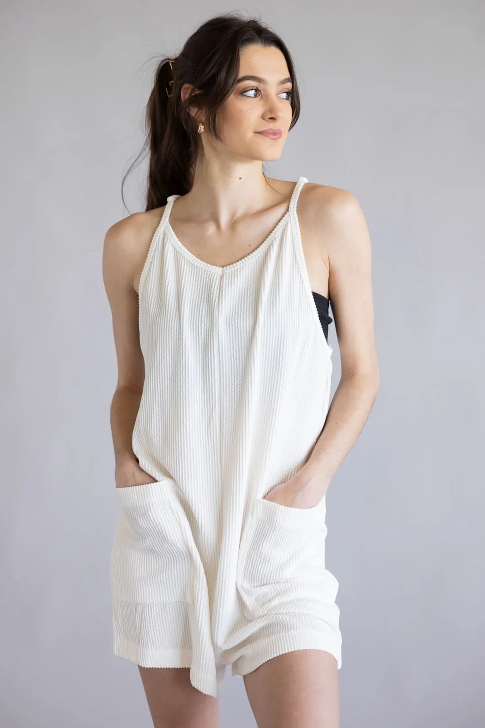 Simply Southern Corded Romper for Women
