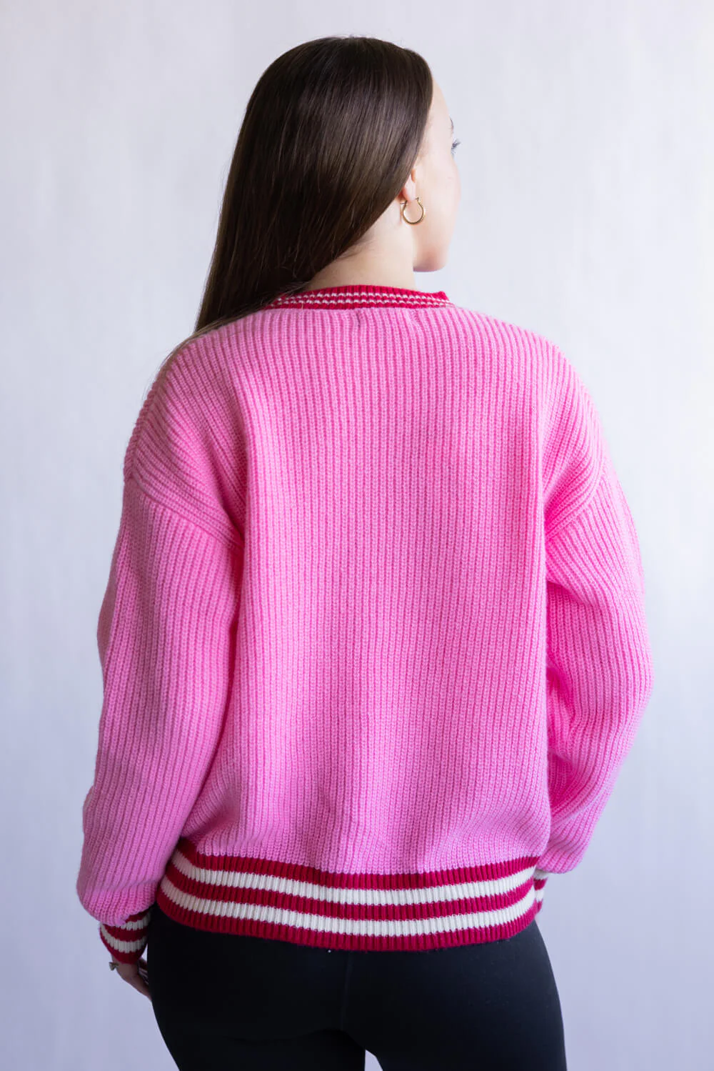 Simply Southern Harper Mama Claus Sweater for Women in Pink | PP-0225-SWTR-HARPER-MAMA - Image 2