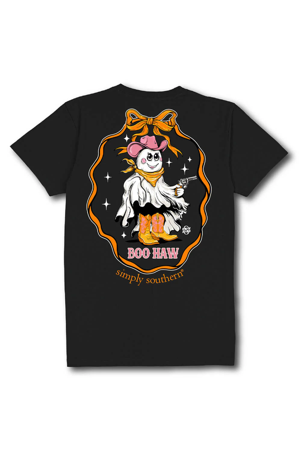 Simply Southern Plus Size Boo Haw T-Shirt for Women in Black | EXT-SS-BOOHAW-BLK