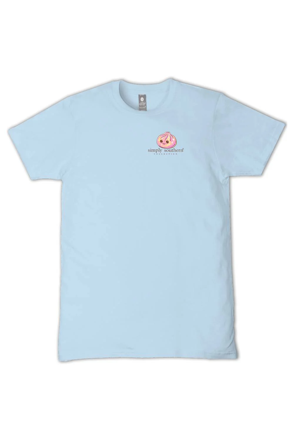 Simply Southern Plus Size Sparkle Dumpling T-Shirt for Women in Ice Blue | EXT-SS-SQUISH-ICE - Image 2