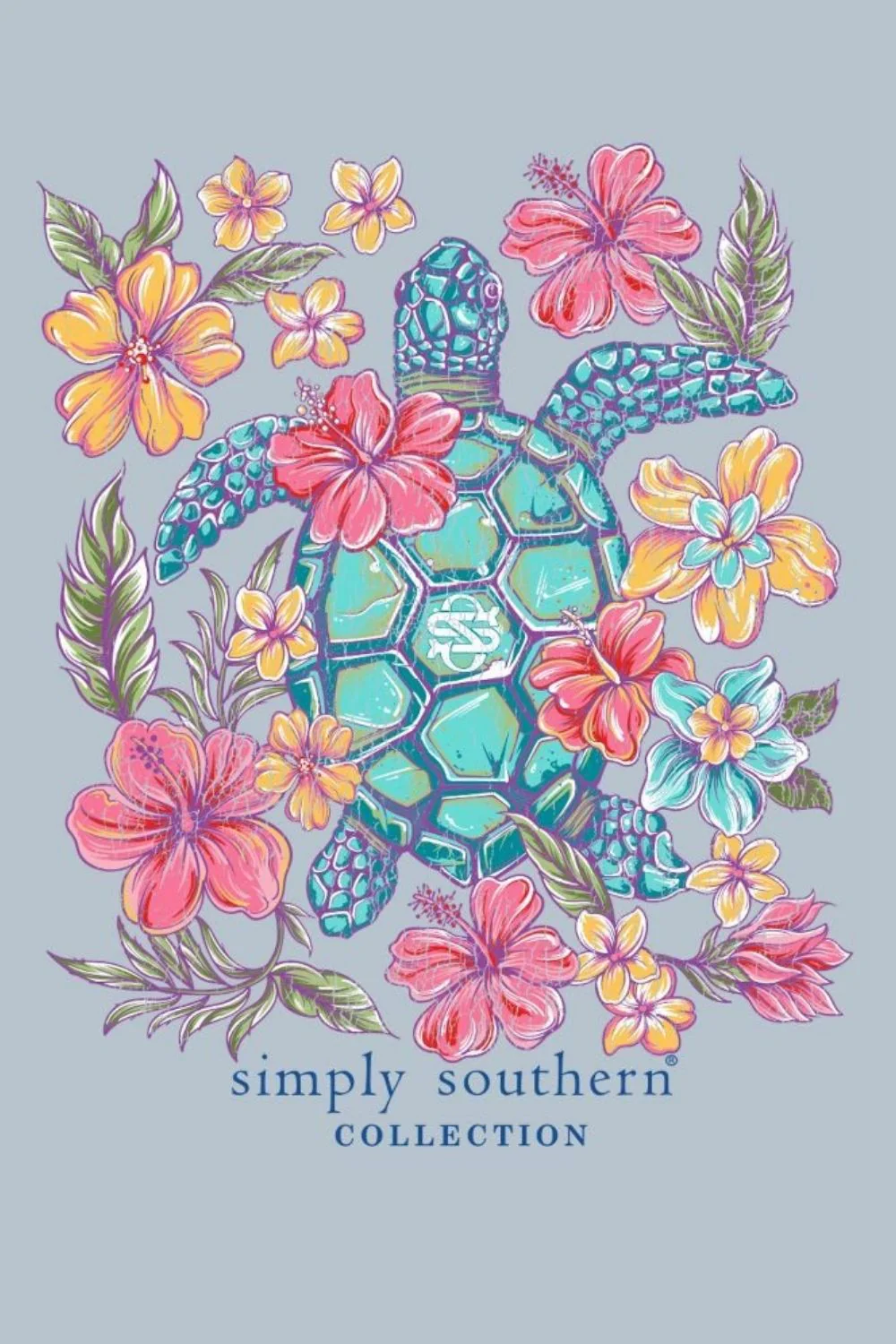 Simply Southern Plus Size Turtle Mineral Wash T-Shirt for Women in Ashen | EXT-MINWASH-TURTLE-ASHEN - Image 3