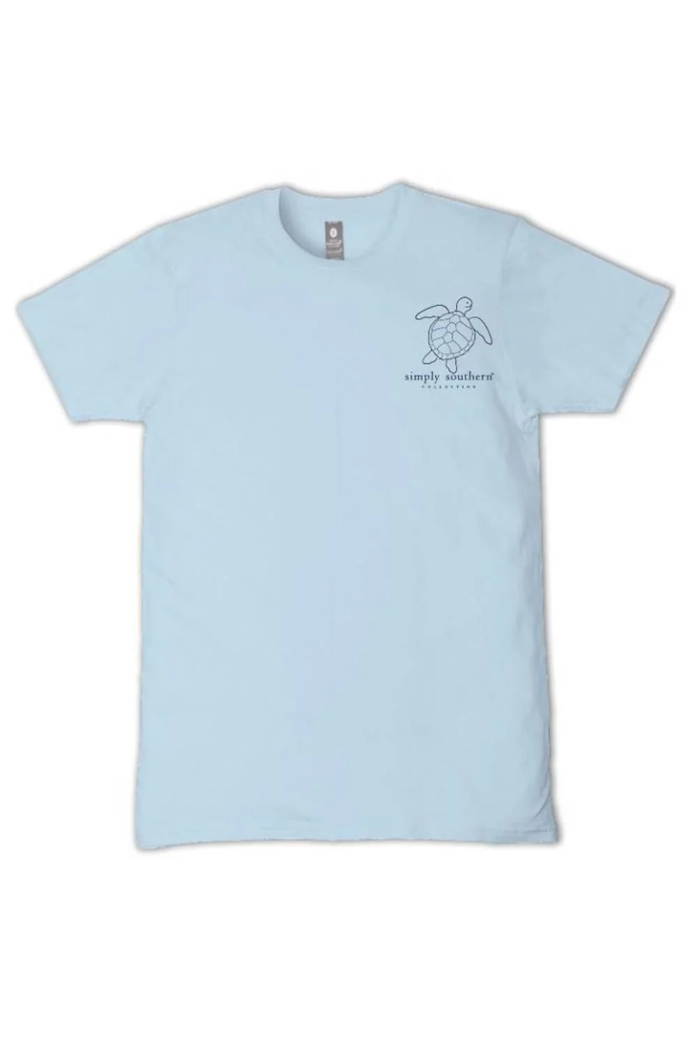 Simply Southern Camo Turtle Tracking T-Shirt for Women in Ice Blue | SS-TRACKT3-BLUCAMO-ICE - Image 3