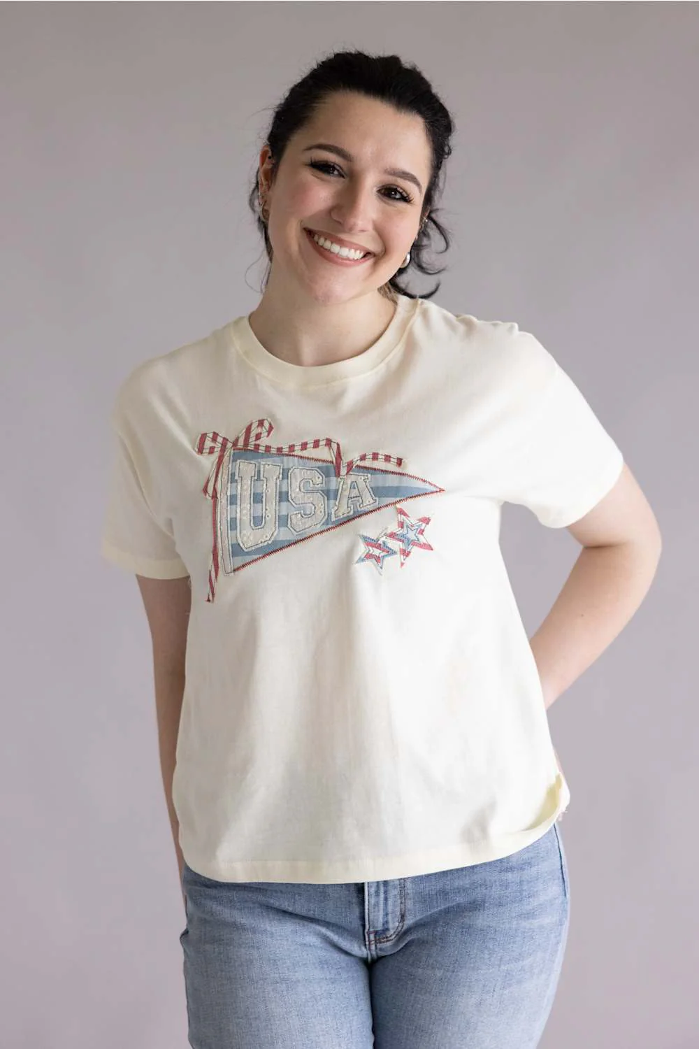 Simply Southern USA Applique T-Shirt for Women