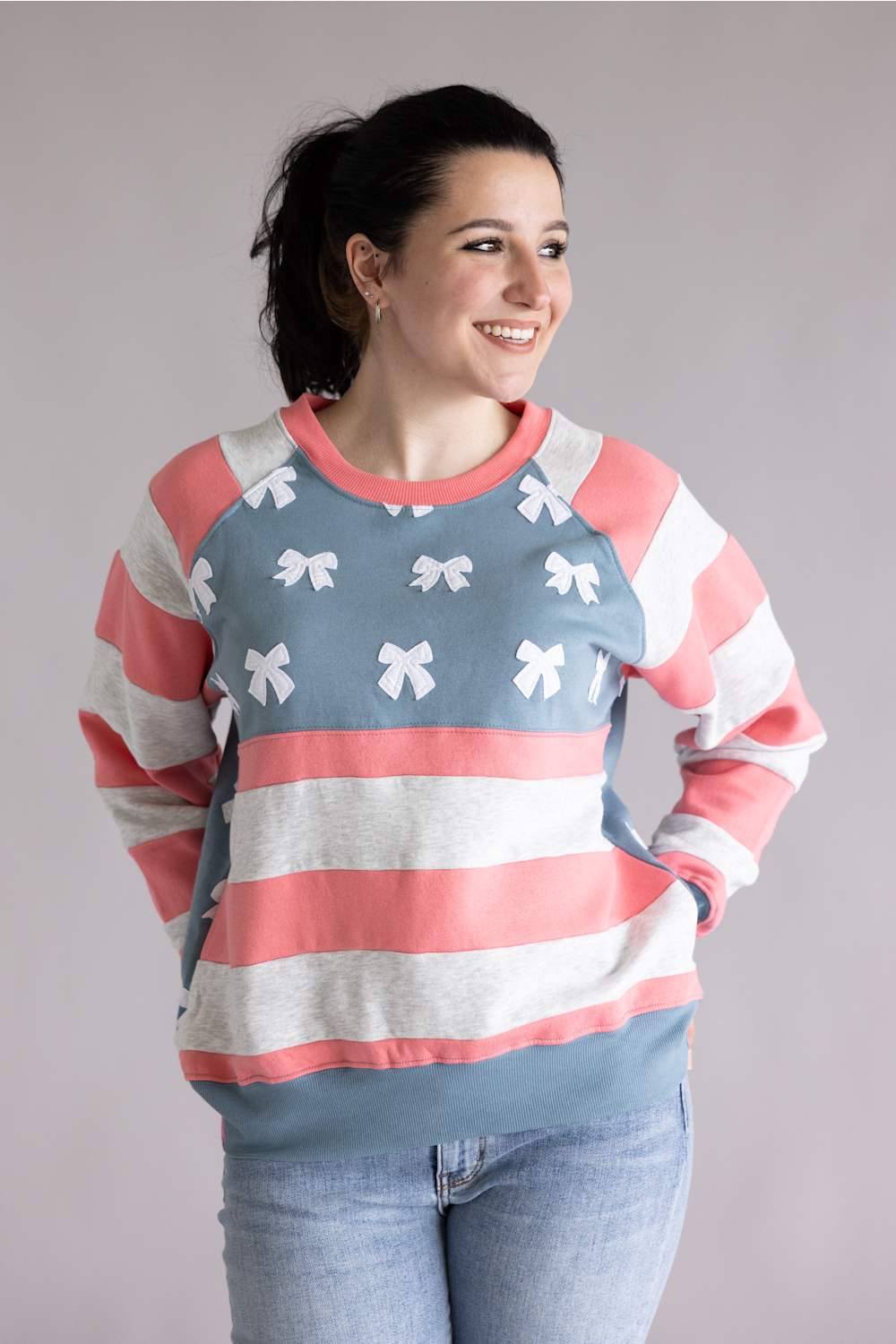 Simply Southern Patch Crewneck for Women