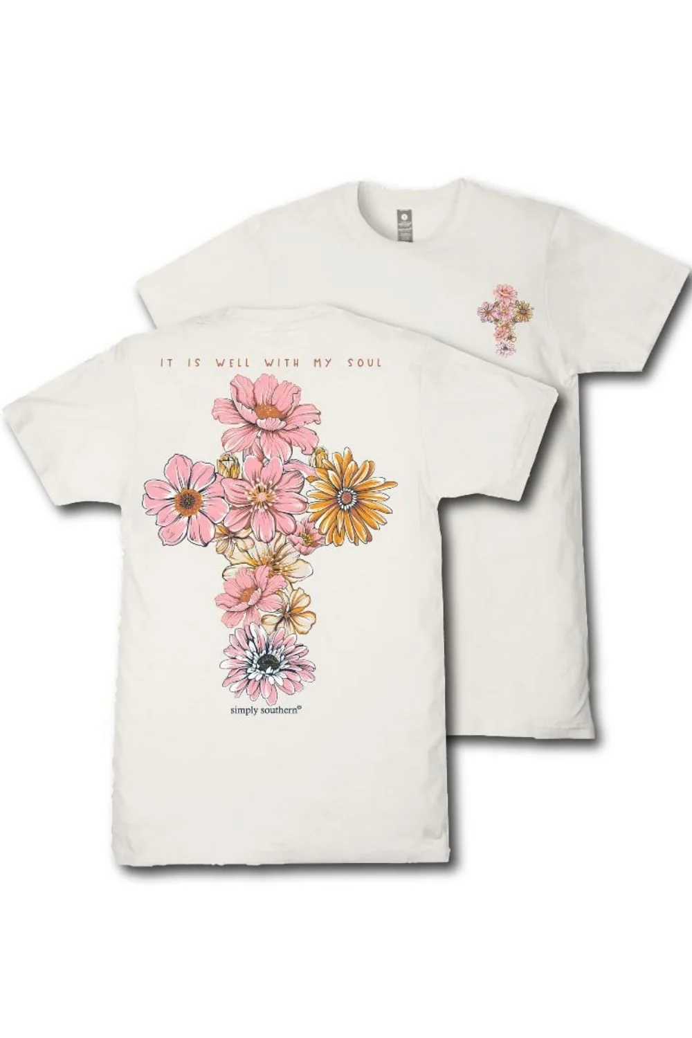 Simply Southern Well With My Soul T-Shirt for Women in Linen | SS-SOUL-LINEN - Image 2