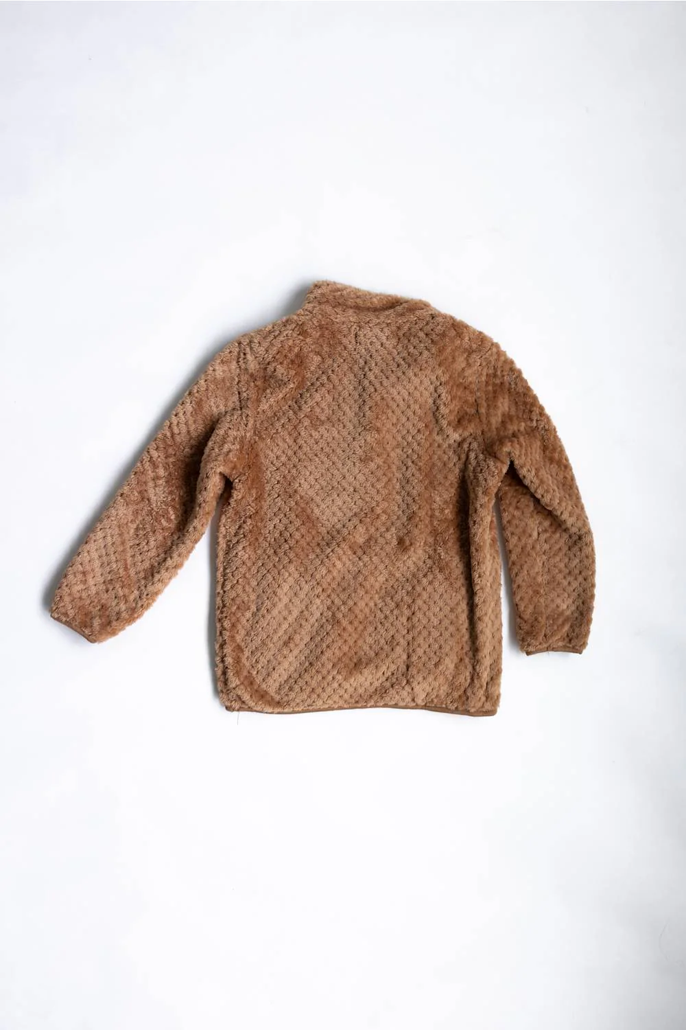 Simply Southern Youth Quarter Snap Collar Pullover for Girls in Mocha Brown | PP-0226-YTH-PULL-SMPSFT-MOCHA - Image 4