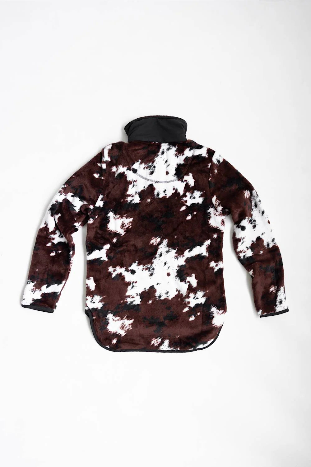 Simply Southern Youth Quarter Zip Pullover for Girls in Brown Cow Print | PP-0226-YTH-PULL-YNCK-COW - Image 3