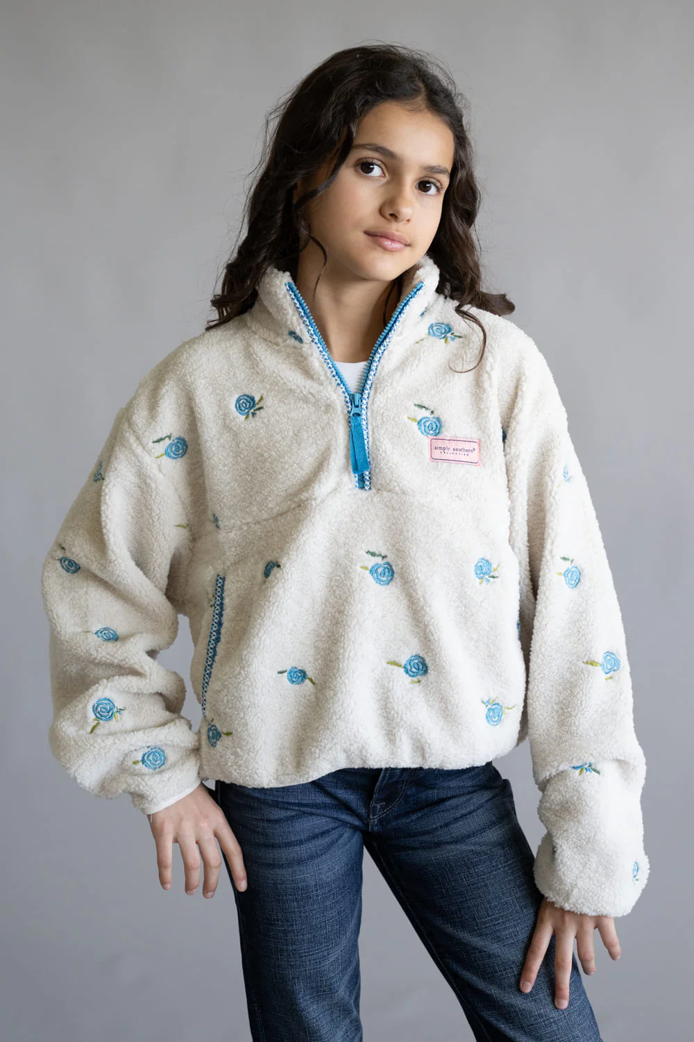Simply Southern Youth Taylor ½ Zip Pullover for Girls