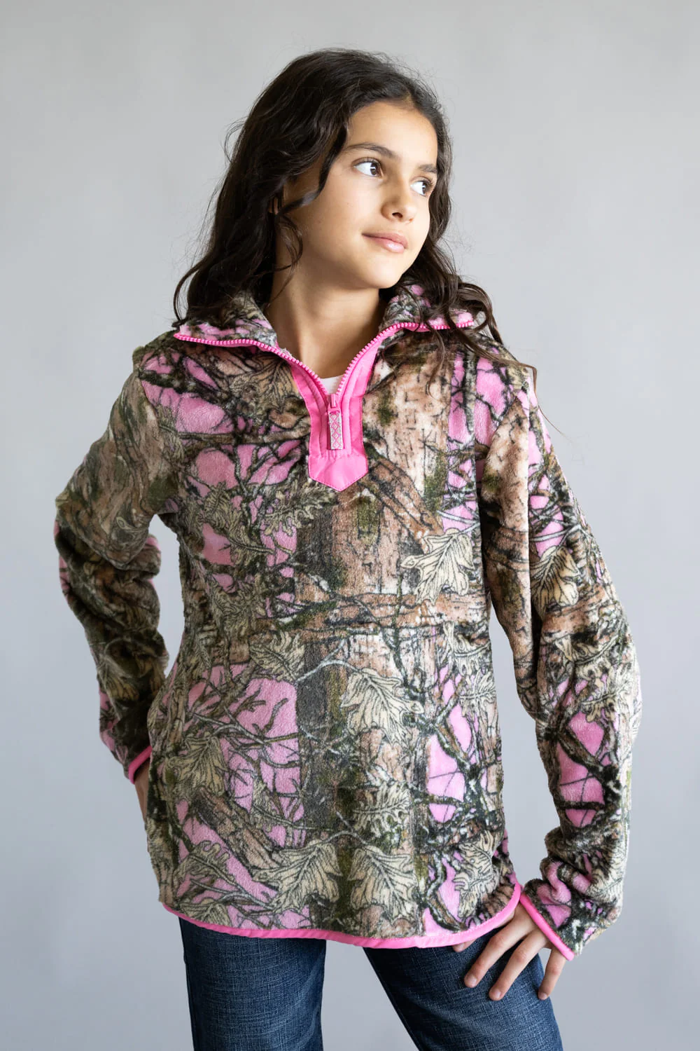 Simply Southern Youth ¼ Zip Fleece Pullover for Girls