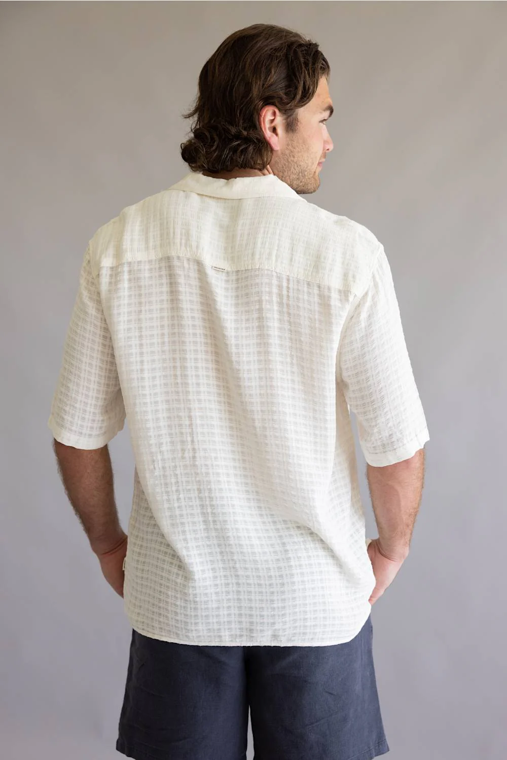 Industrie Siracusa Button Up Shirt for Men in Egg Shell | MTS39823SS-DUCKEGG - Image 2