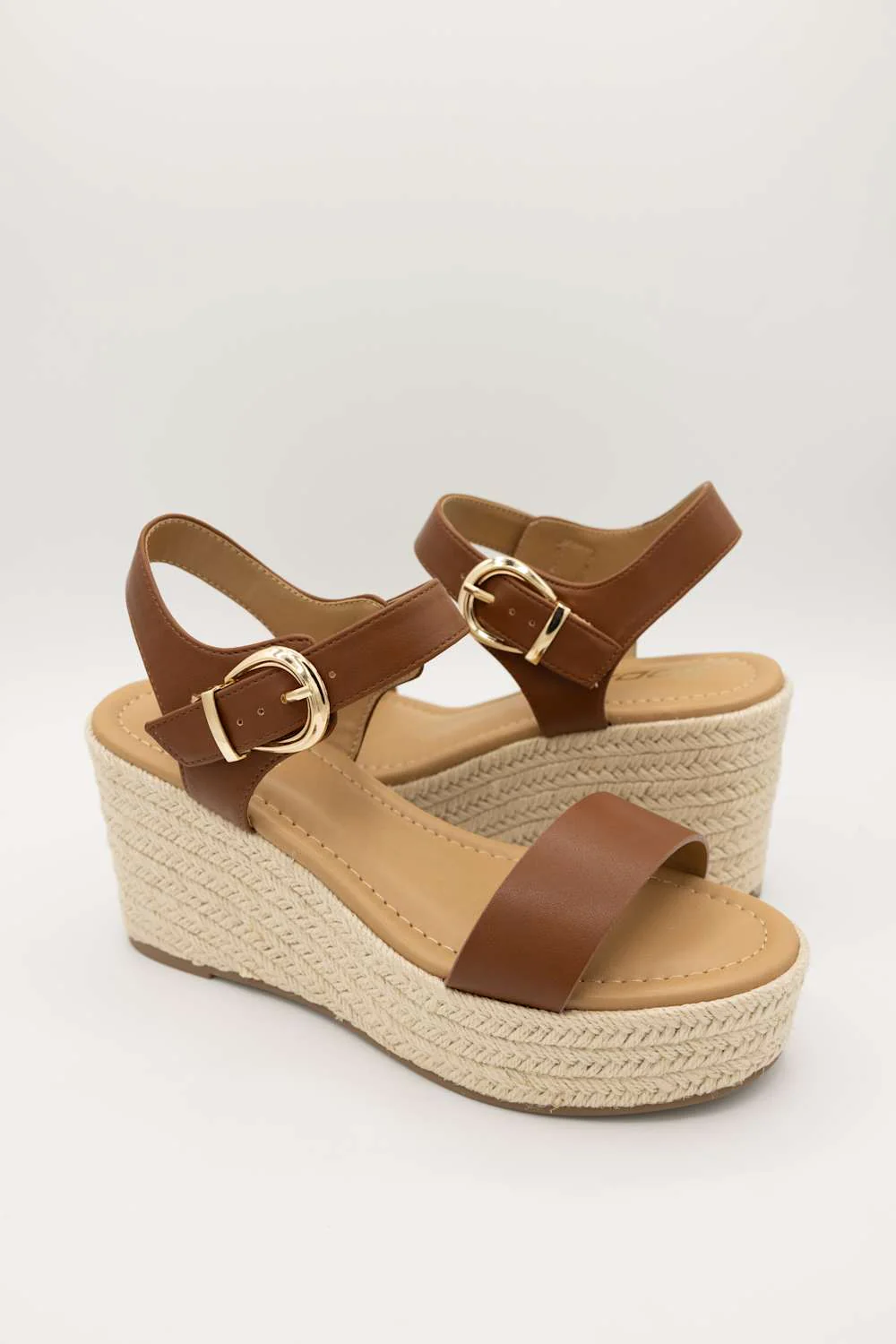 Soda Jena Rope Wedges for Women in Cognac | JENA-S COGNAC