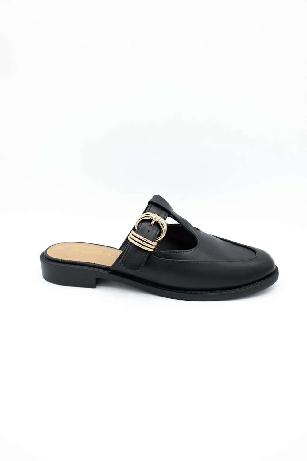 Soda Kenzie Mules for Women in Black | KENZIE-S-BLACK - Image 3