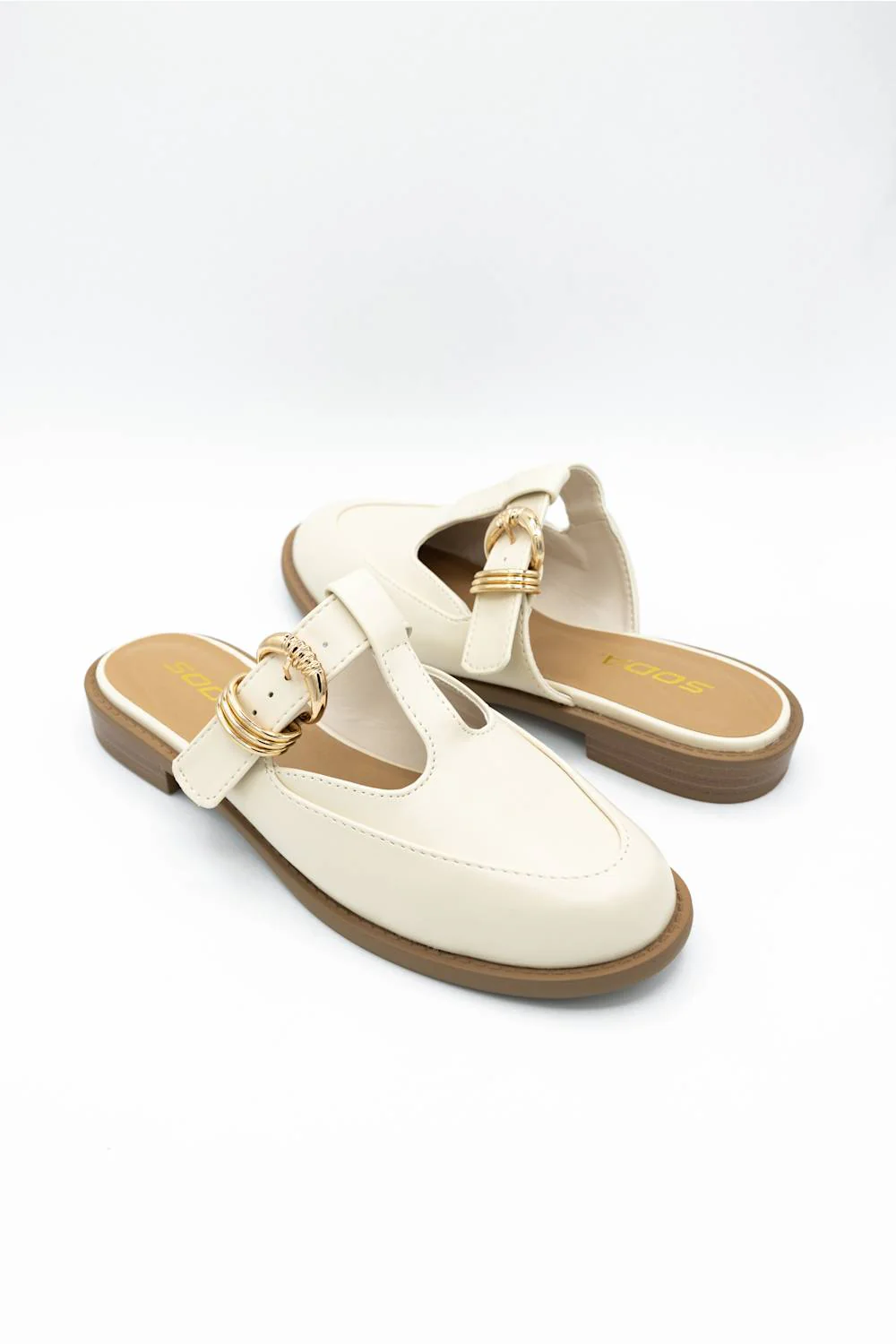 Soda Kenzie Mules for Women in Bone | KENZIE-S-BONE - Image 2