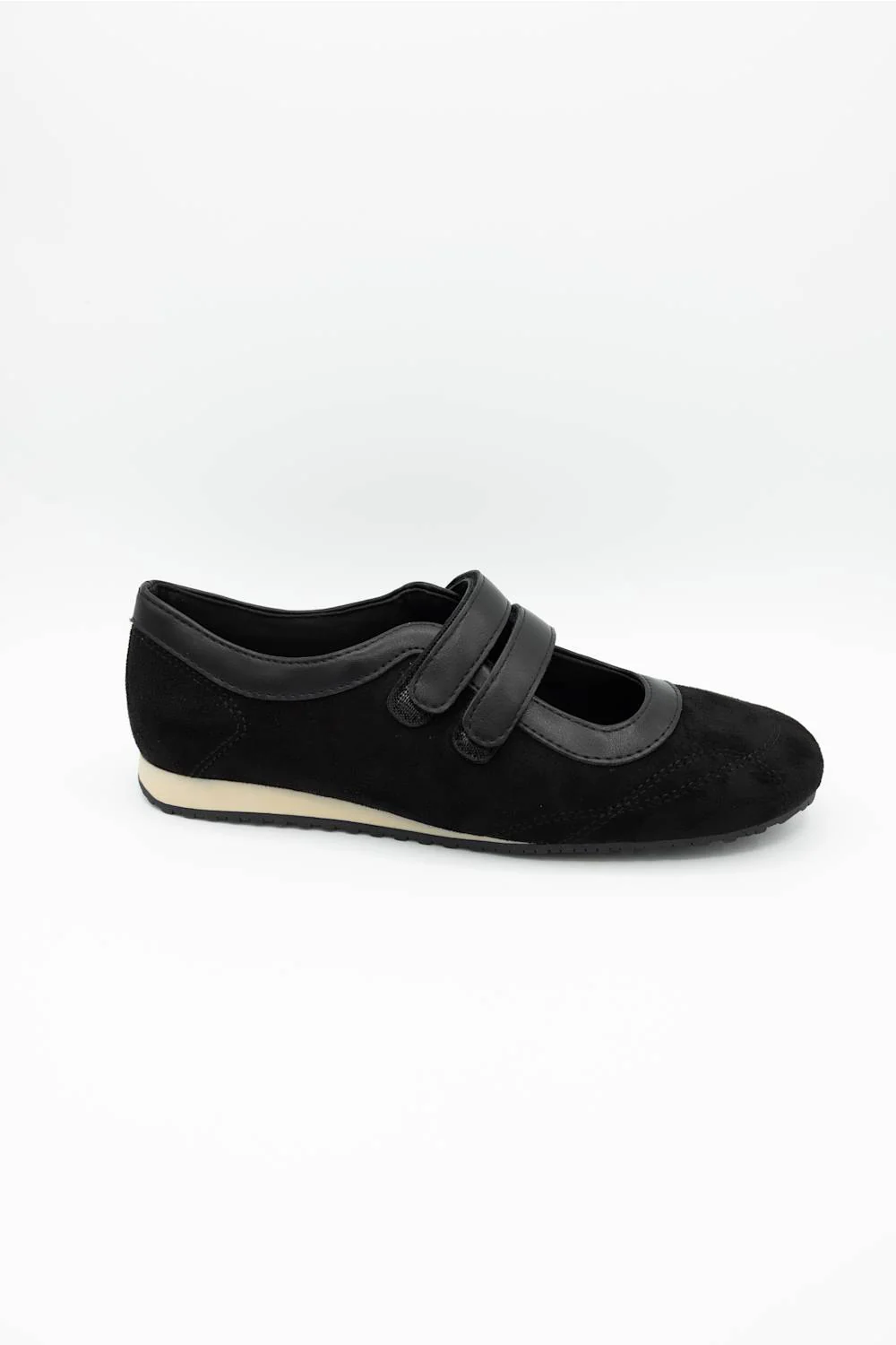 Soda Mixed Mary Jane Sneakers for Women in Black | MIXED-S BLACK - Image 5