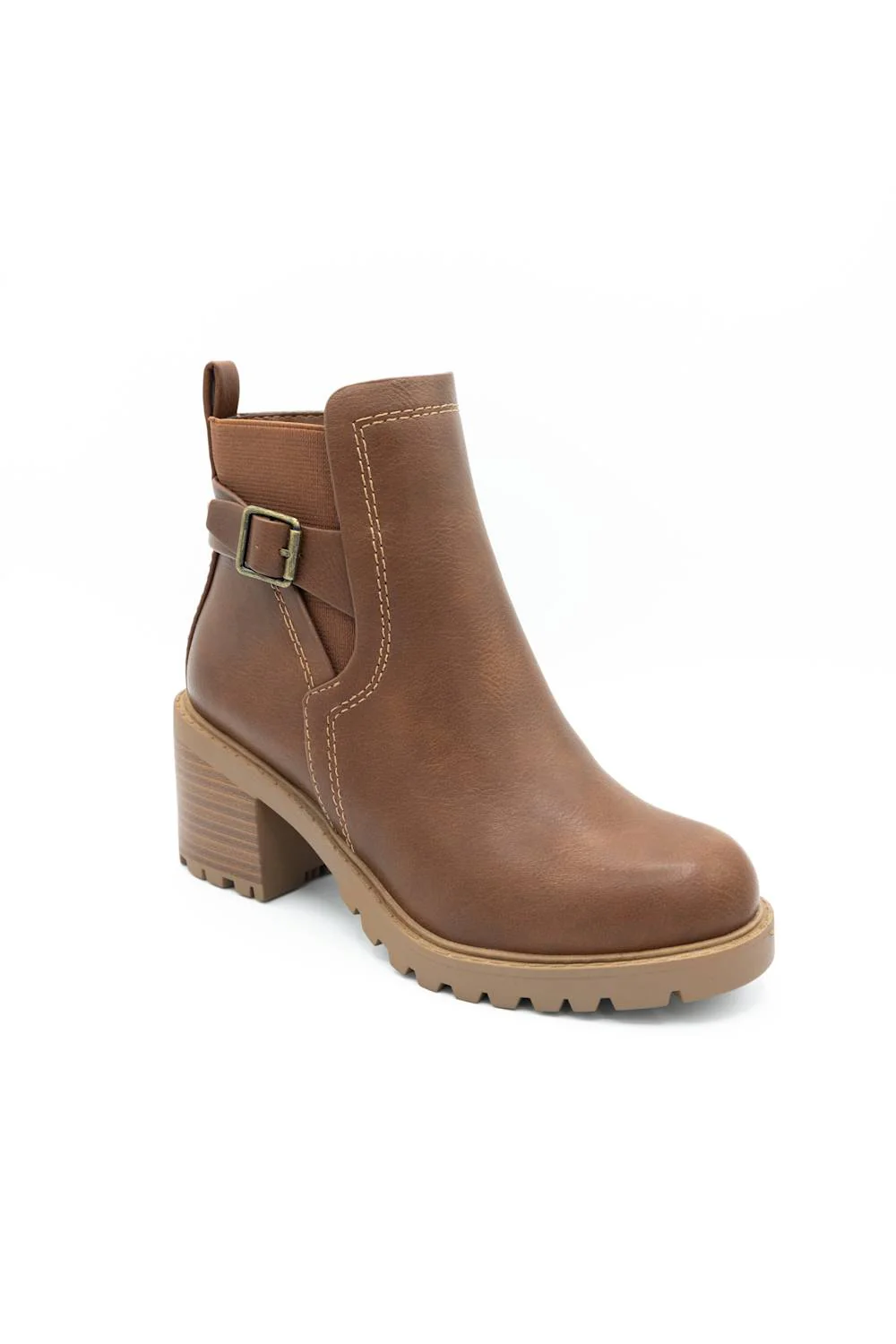 Soda Puggle Lug Booties for Women in Tan | PUGGLE-S TAN