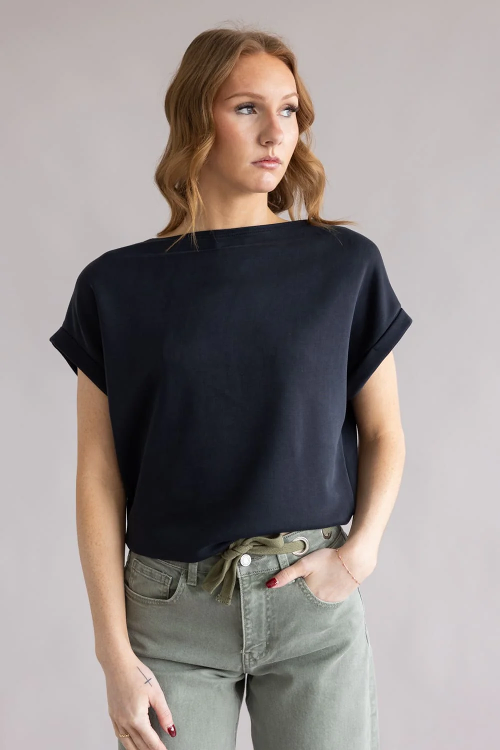 Soft Touch Top for Women in Black | 14651-BLK