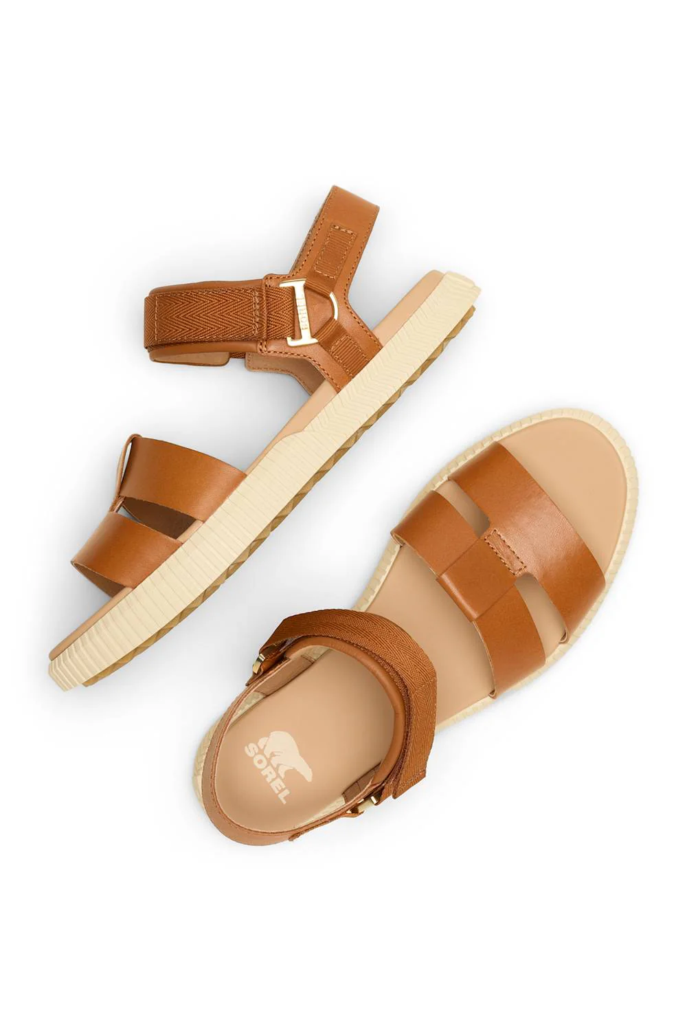 Sorel Ona Ave Ankle Strap Sandals for Women in Iced Tea | 2113191-222 - Image 7