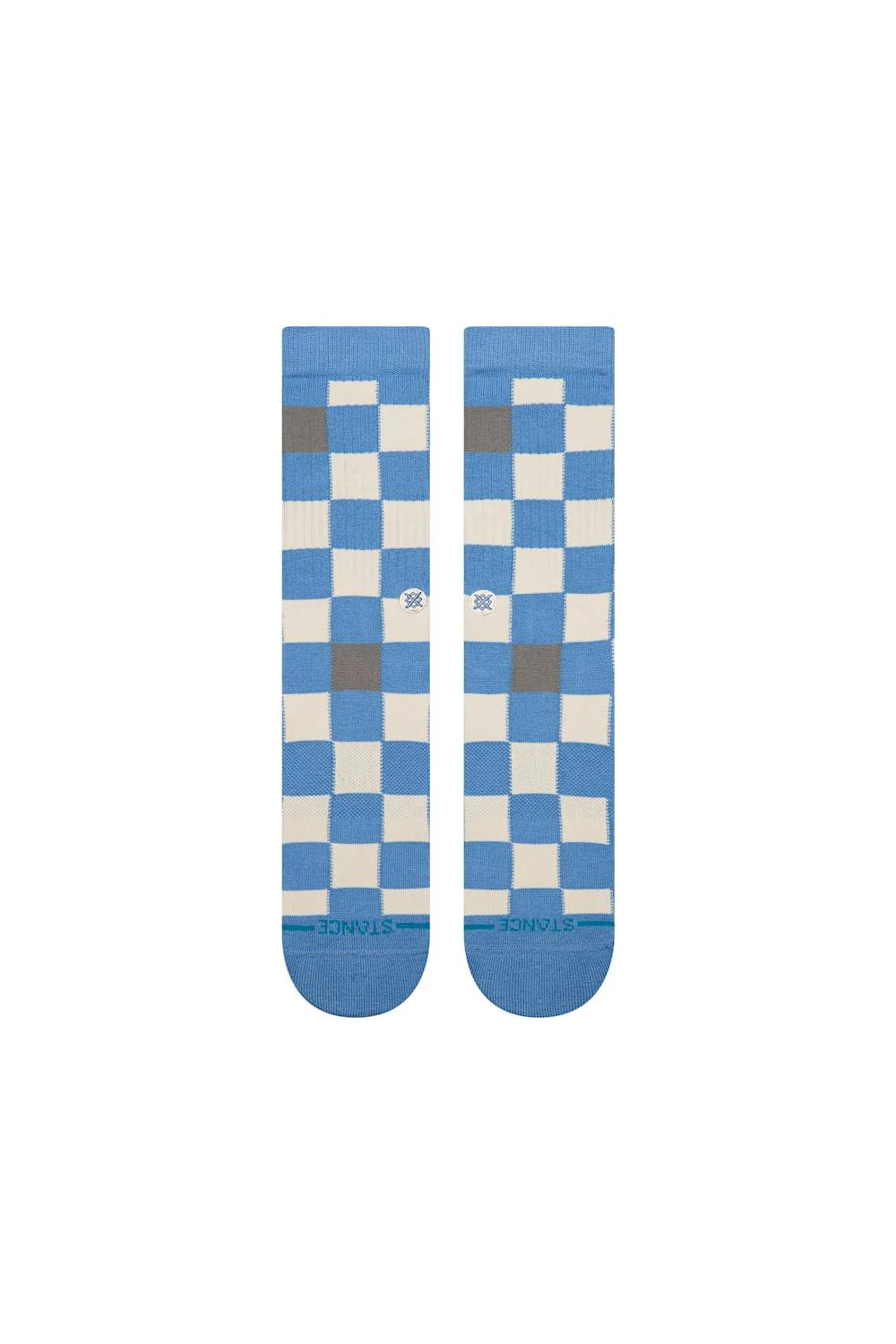 Stance Chef Check Crew Socks for Men in Capri Blue | A556A26CHF-CAP-BLUE - Image 3