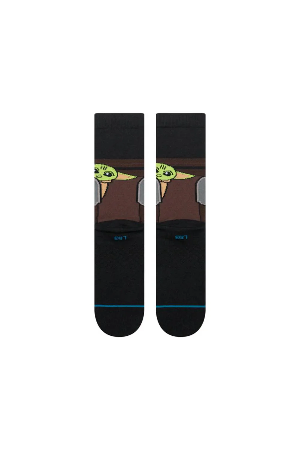 Stance Mando Grogu Crew Socks for Men in Black | A555A26MAN-BLK-BLACK - Image 2