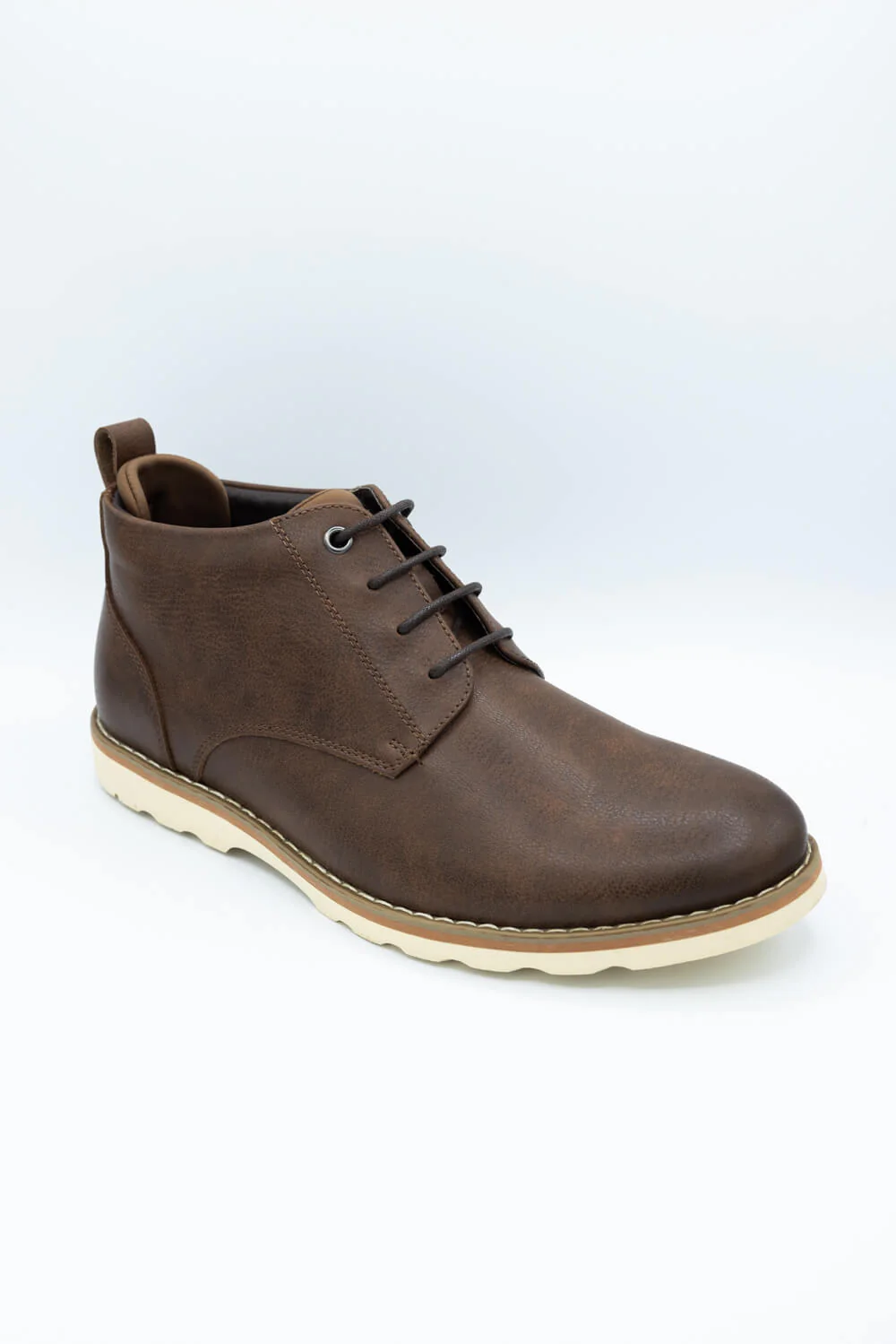 Madden Brawly Lace Up Boots for Men in Cognac | MBRAWLY-COGNAC