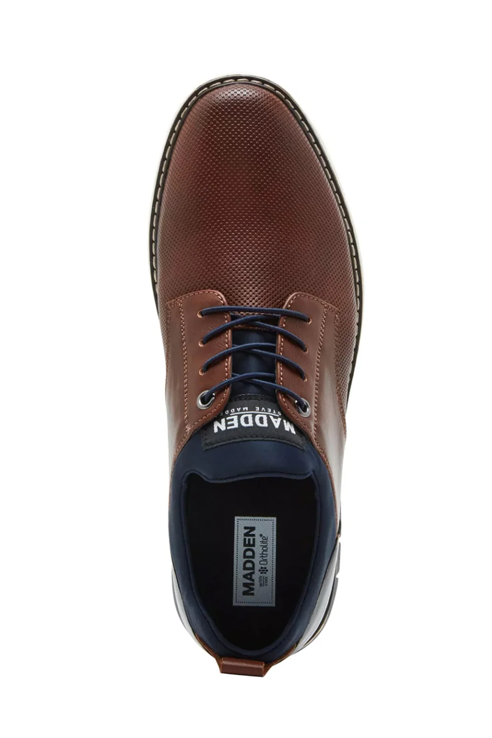 Madden Lyddon Lace Up Shoes for Men in Cognac | LYDDON - Image 4