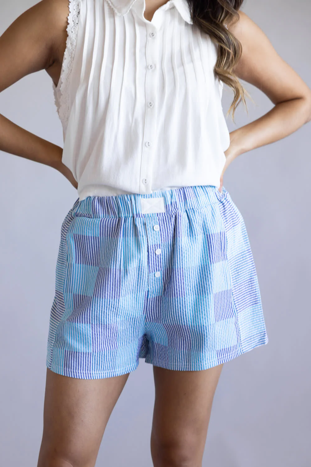 Striped Boxer Shorts for Women - Image 2