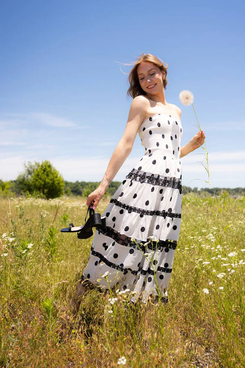 Strut & Bolt Eyelet Lace Strapless Dress for Women - Image 3