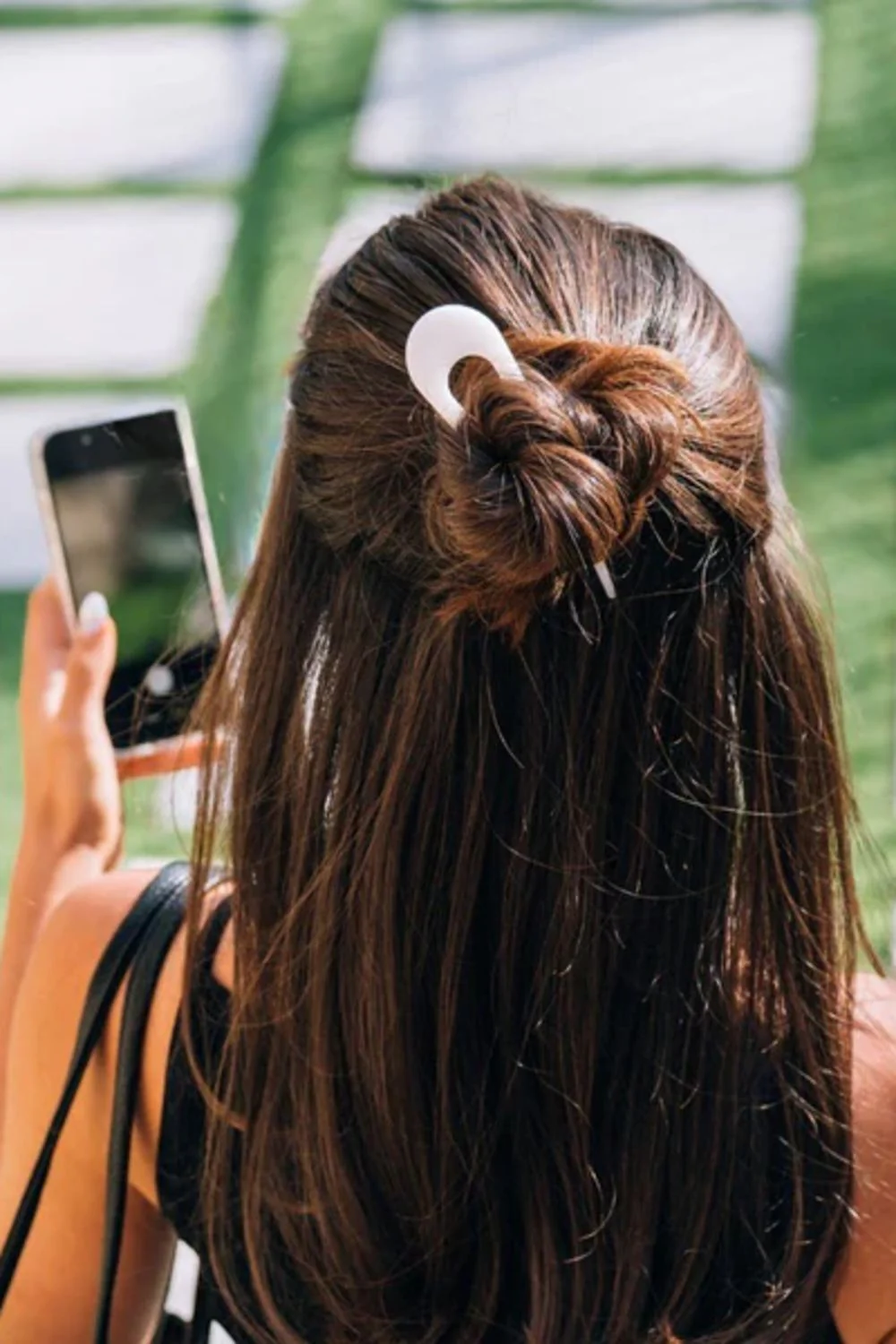 Teleties French Hair Pin in Coconut White | TT-FP-004 - Image 2