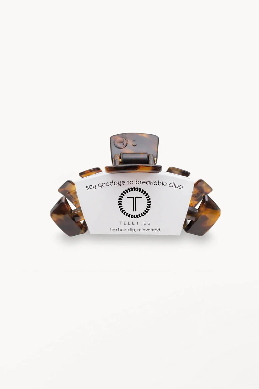 Teleties Medium Claw Clip in Tortoise Brown | TT-CM-01-001
