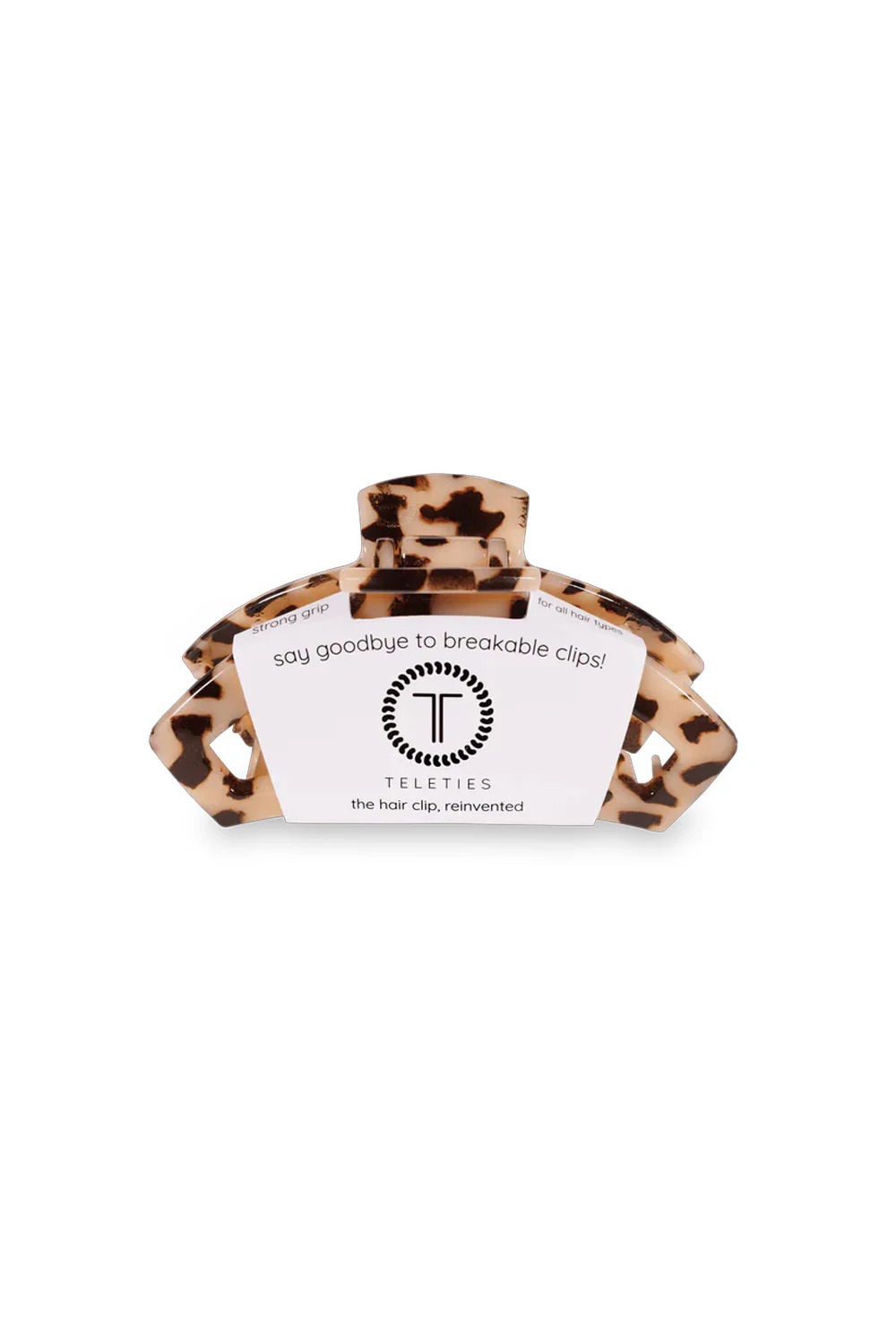 Teleties Medium Open Claw Hair Clip in Blonde Tortoise | TT-CM02-023 - Image 2