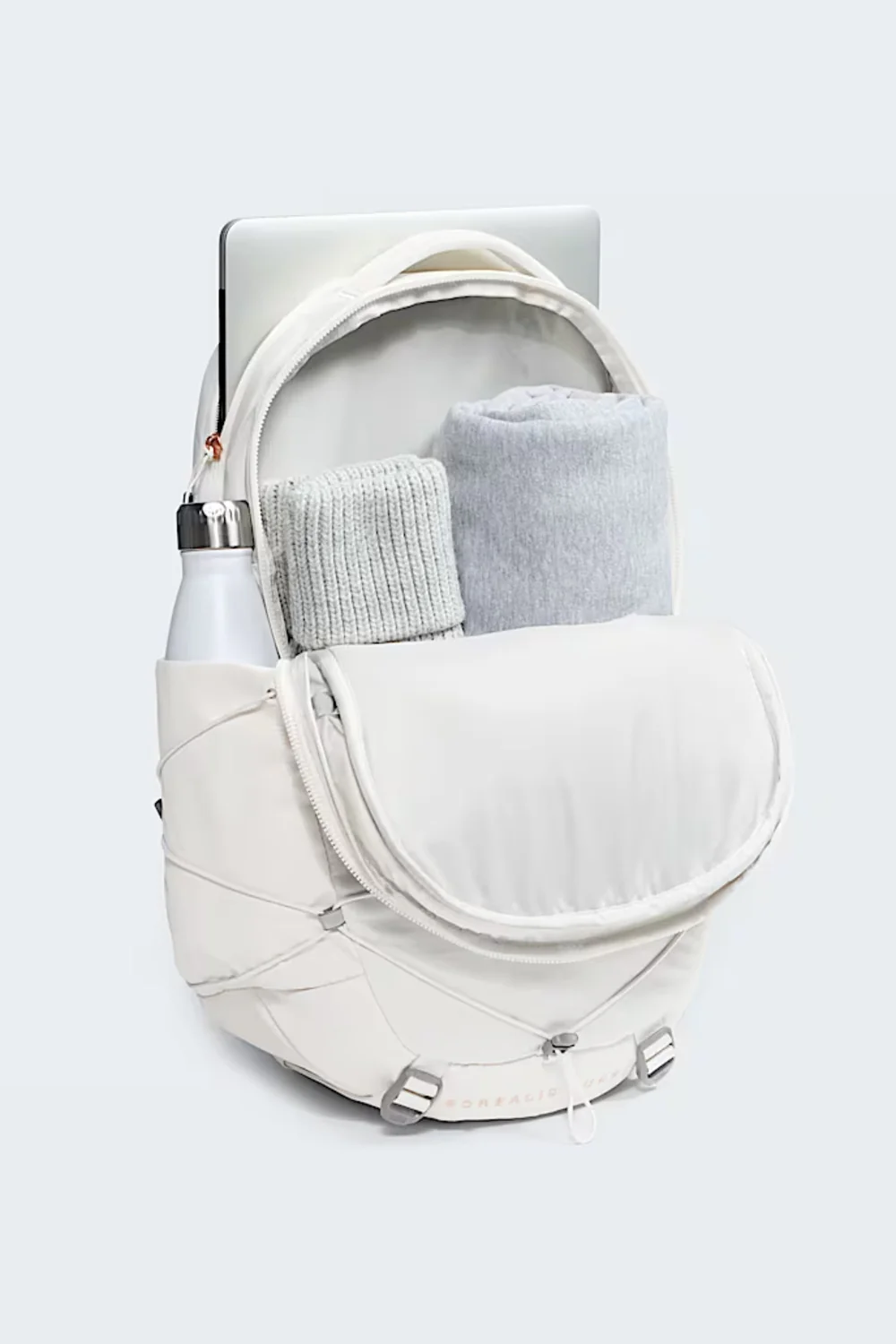 The North Face Borealis Luxe Backpack for Women in White Dune/Burnt Coral | NF0A81E7-G2I - Image 2