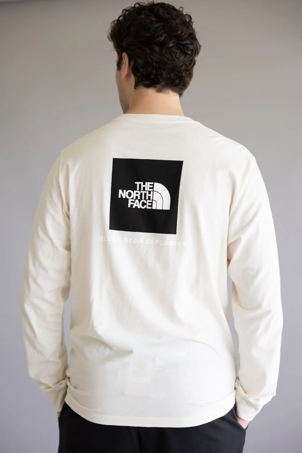 The North Face Box Graphic Long Sleeve T-Shirt for Men