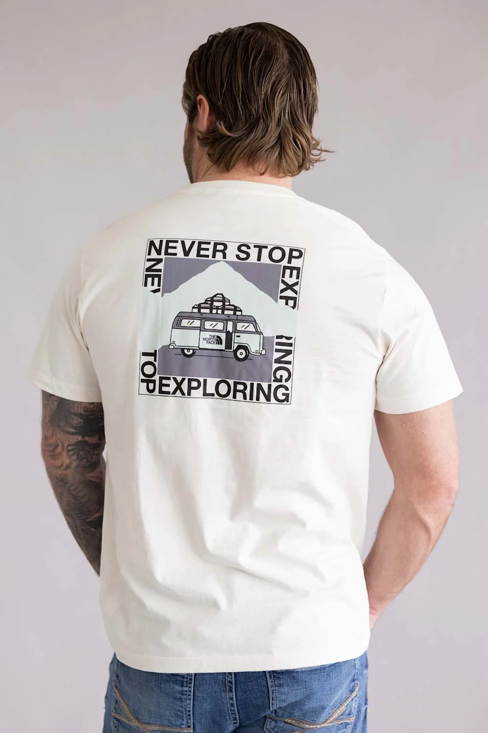 The North Face Escape The City Tee for Men in White Dune | NF0A8GMK-QLI WHITE