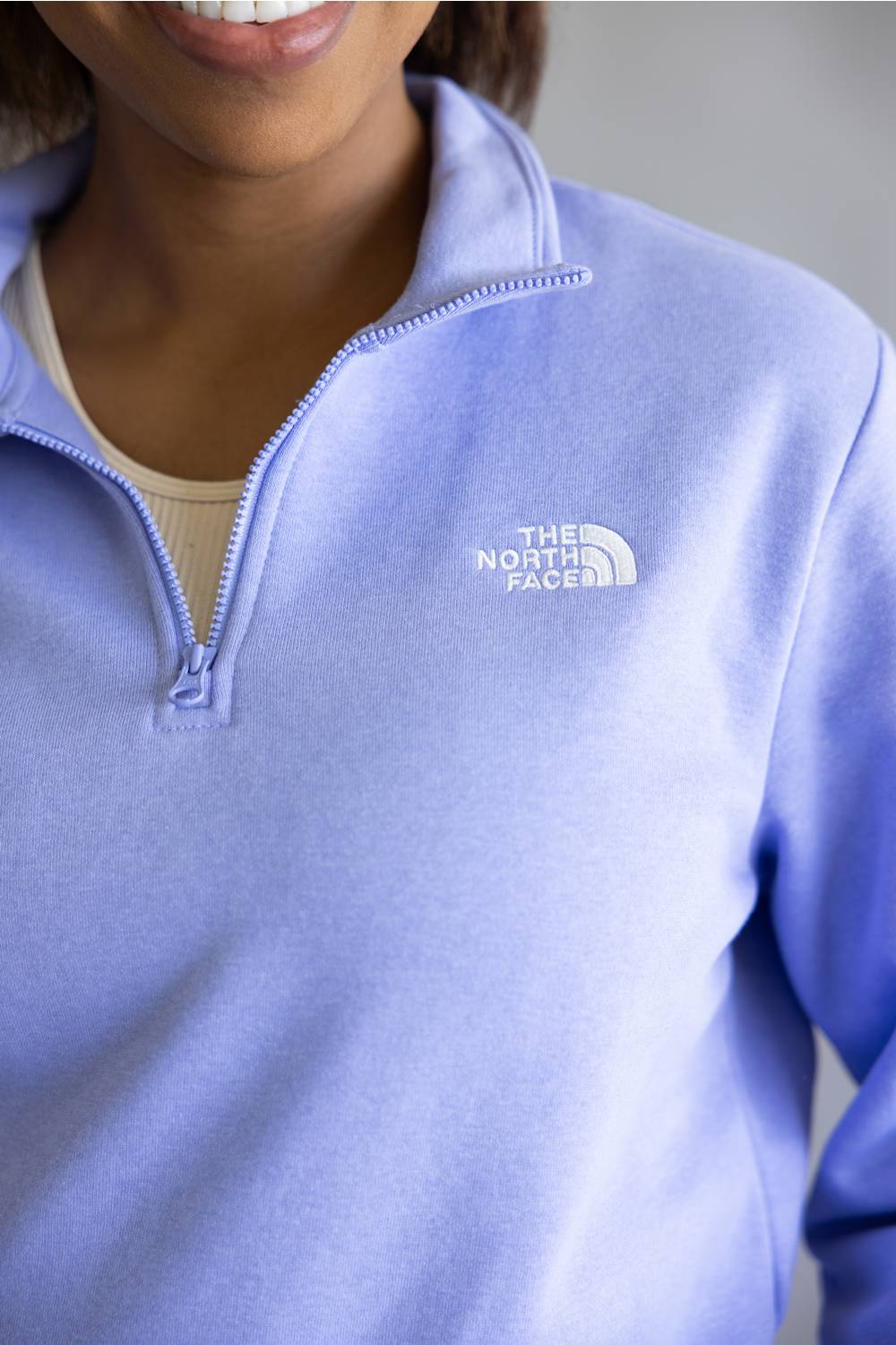 The North Face Evolution ¼ Zip for Women in Periwinkle Glow | NF0A8ET5-G74 - Image 2