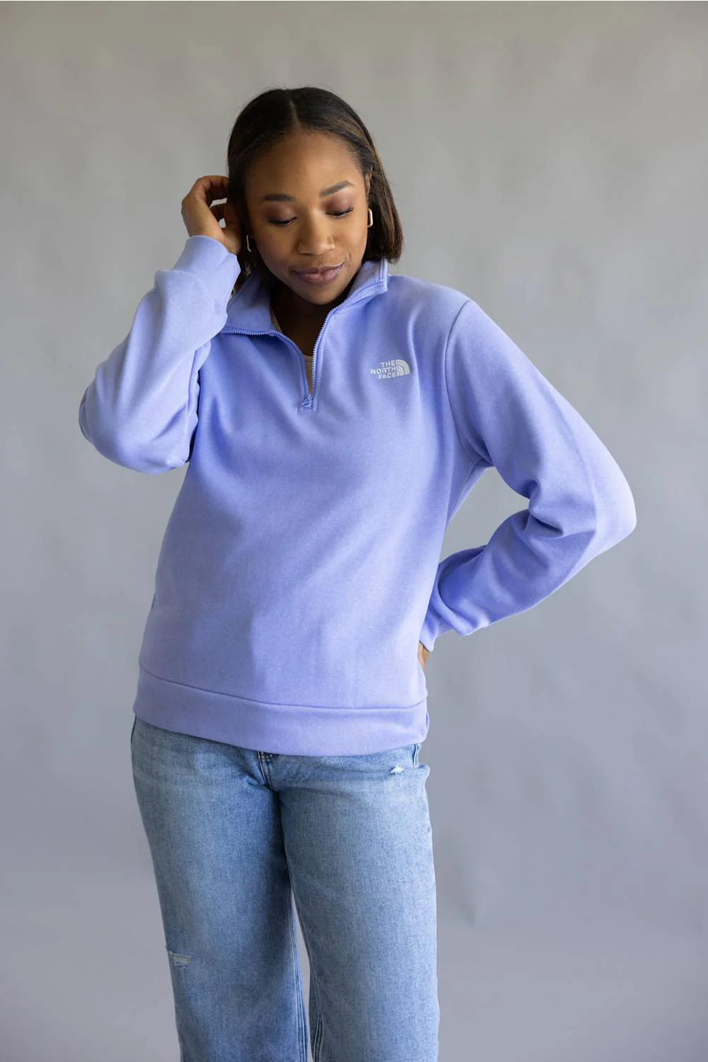 The North Face Evolution ¼ Zip for Women in Periwinkle Glow | NF0A8ET5-G74 - Image 4
