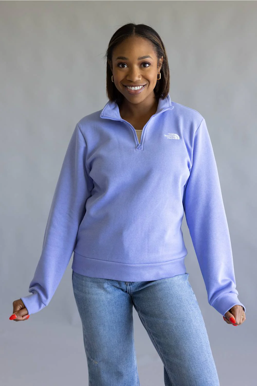 The North Face Evolution ¼ Zip for Women in Periwinkle Glow | NF0A8ET5-G74 - Image 5