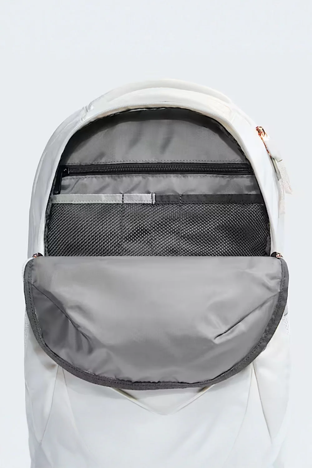 The North Face Jester Luxe Backpack for Women in White Dune/Burnt Coral Metallic | NF0A81E6-G2I - Image 4