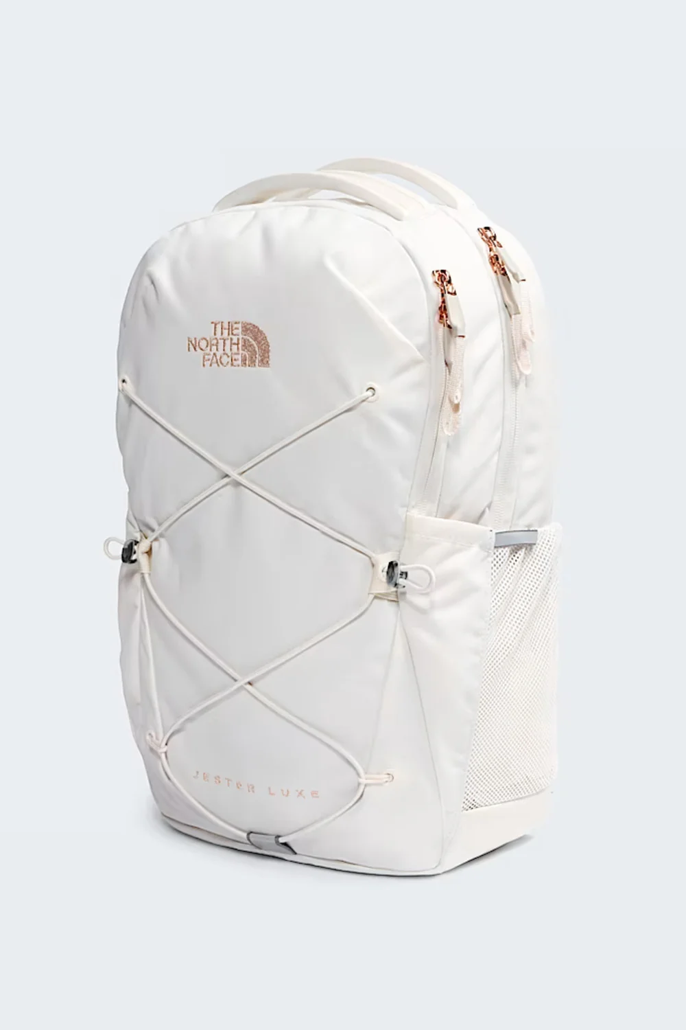 The North Face Jester Luxe Backpack for Women in White Dune/Burnt Coral Metallic | NF0A81E6-G2I - Image 5
