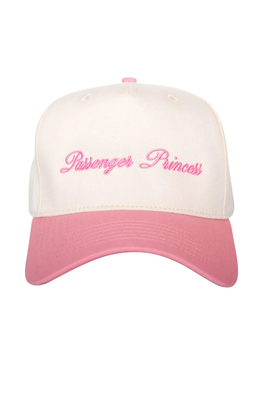 Passenger Princess Trucker Hat for Women in Pink/Tan | KDC-BC-1124-PNK-TAN - Image 2