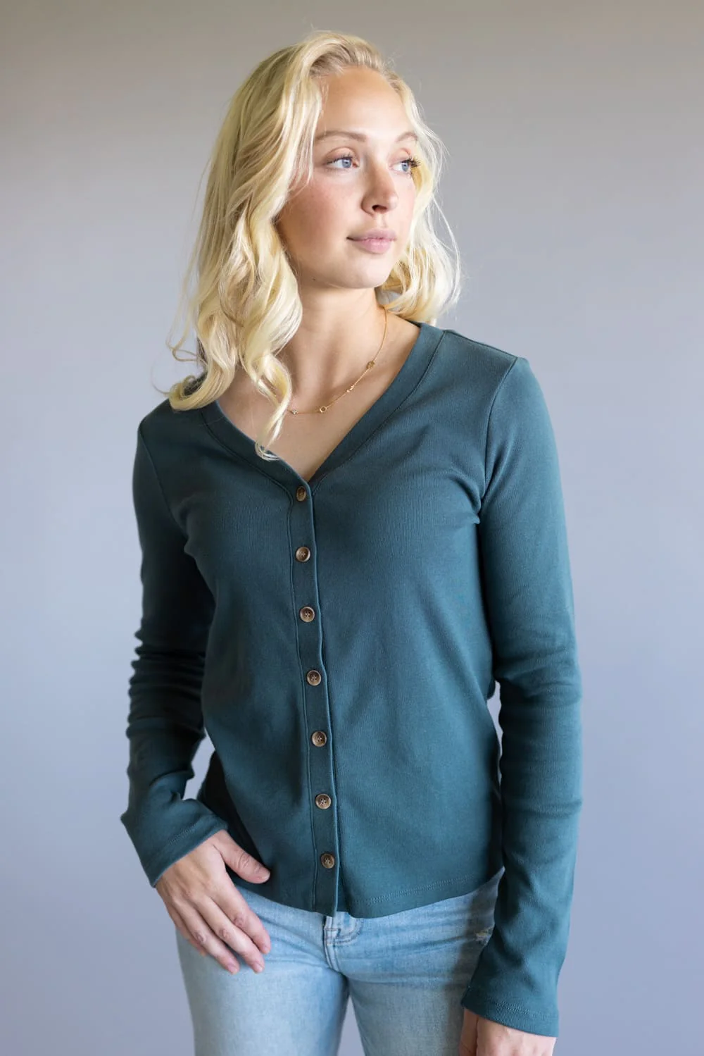Thread & Supply Abby Shirt for Women in Dark Spruce | T4468SFRTS-DARKSPRUCE