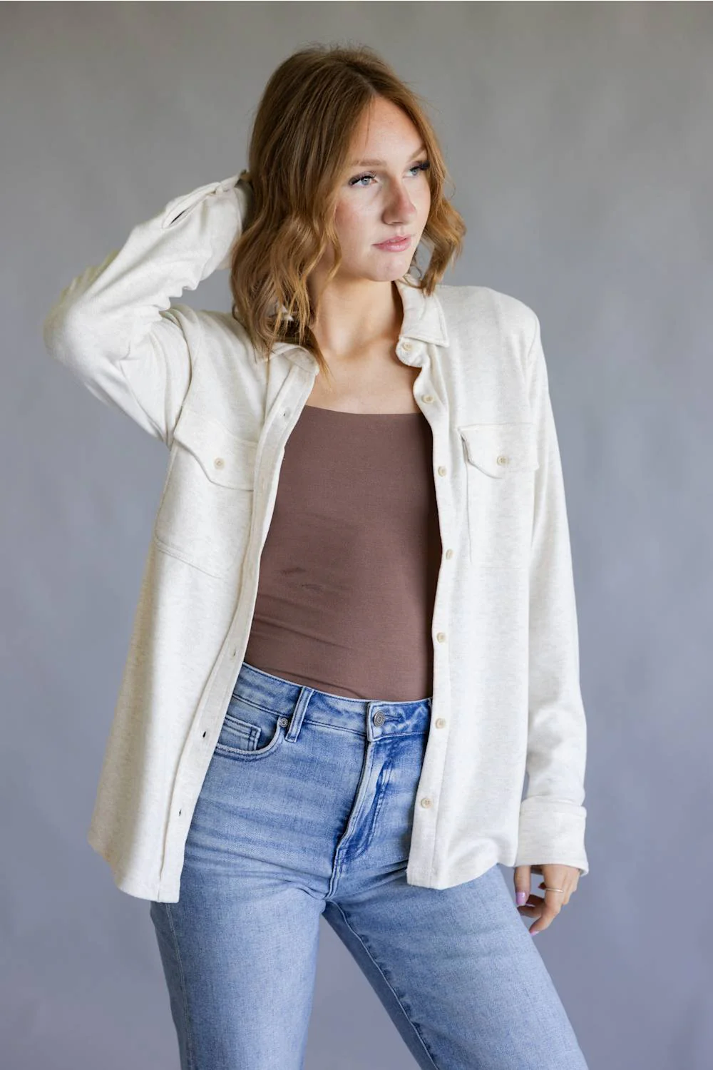 Thread & Supply Cassin Soft Luxe Button Up Shirt for Women - Image 2