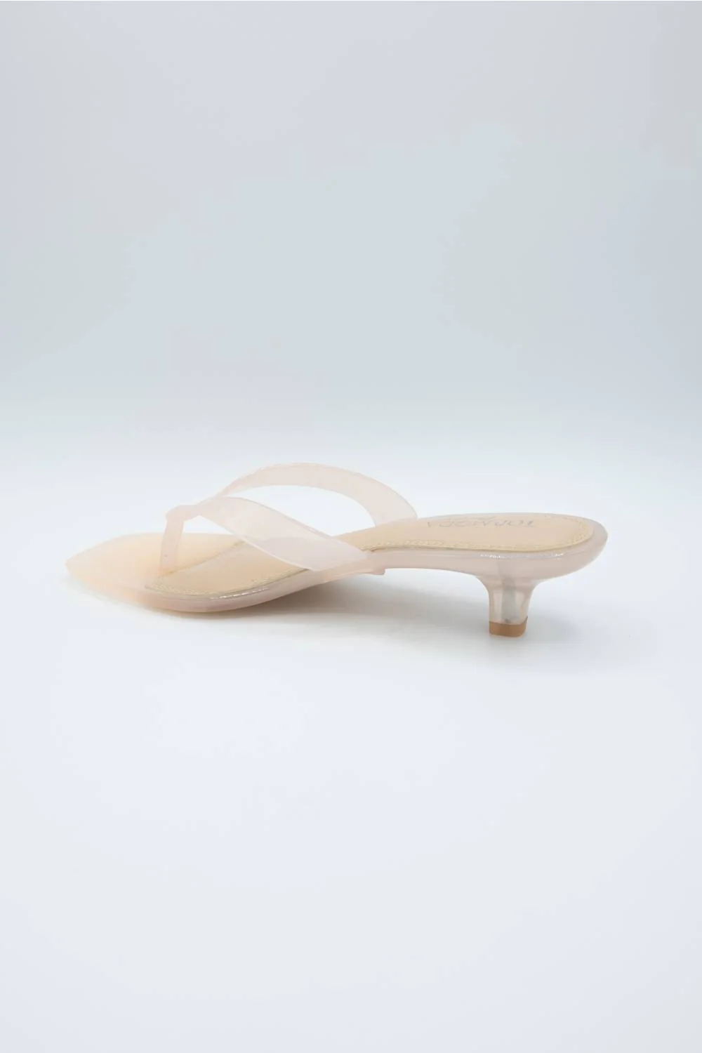 Top Moda Violet Jelly Kitten Heels for Women in Nude | VIOLET-1-NUDE - Image 4