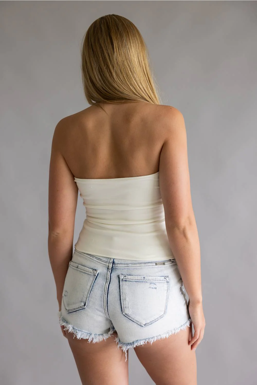 USA Double Layer Tube Top for Women in White | PT7109-3-WHITE - Image 5