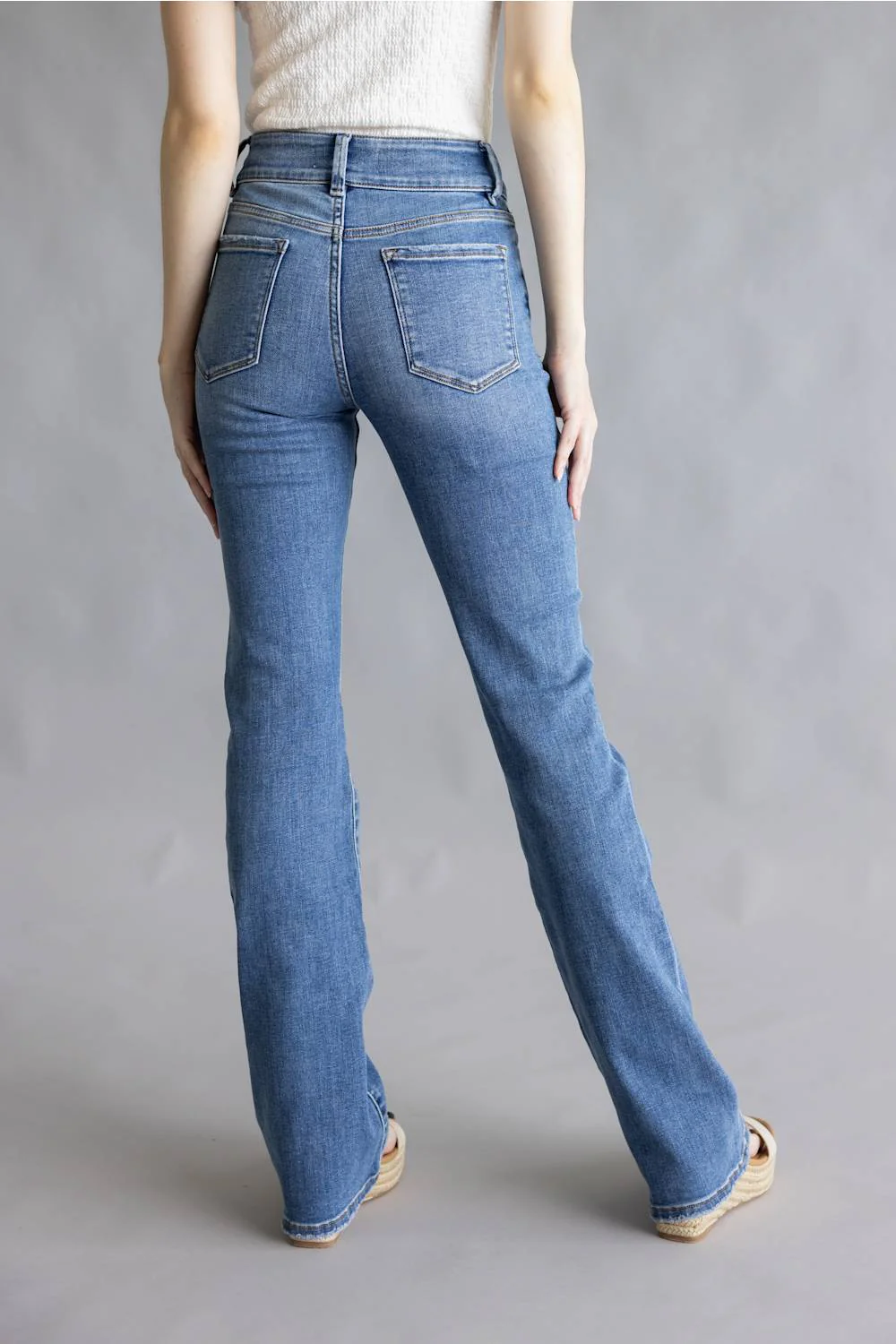 Vervet High Rise Center Seam Bootcut Jeans for Women | T7460 - Image 4
