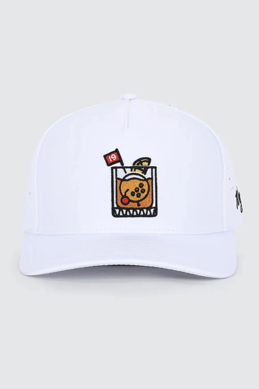 Waggle 19th Hole Snapback Hat for Men in White | NNTHOGHATWHT-WHITE - Image 2