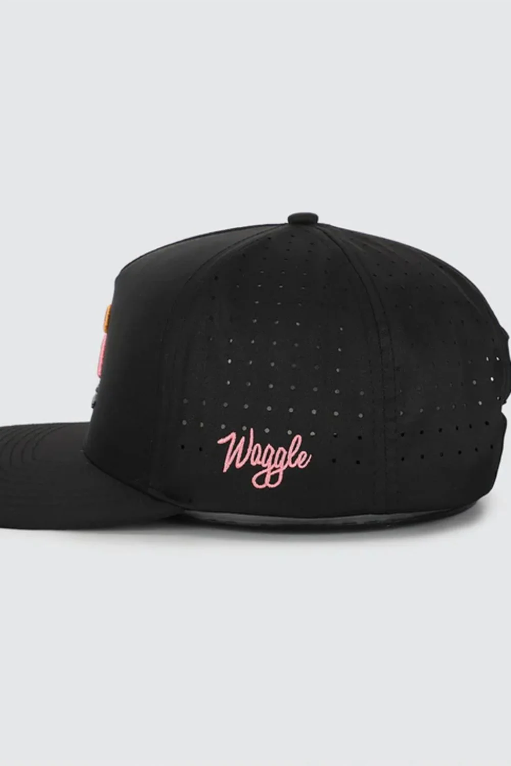 Waggle Flamingo Snapback Hat for Men in Black | FGOBHATBLK-BLACK - Image 5