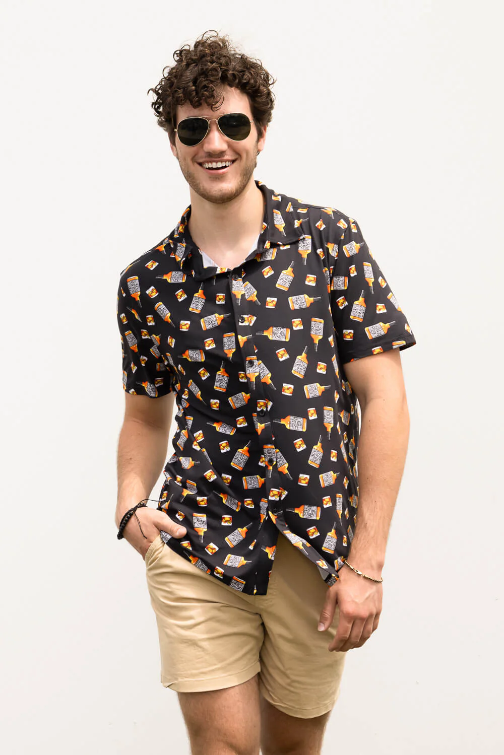 WearFirst Knit Printed Shirt for Men