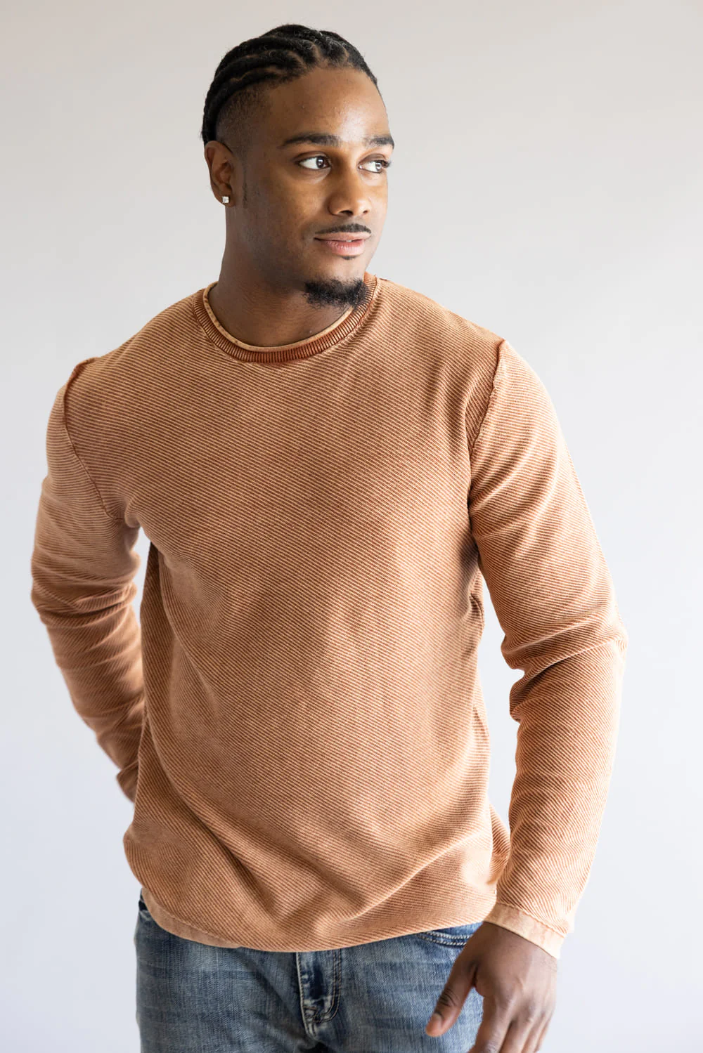 Weatherproof Twill Stonewash Sweater for Men